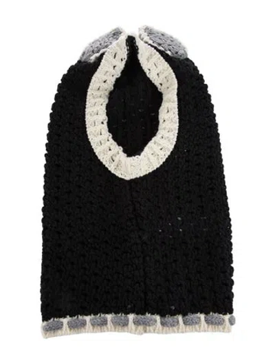 Pre-owned Marni Wool Cable Gifting Gauce In Black
