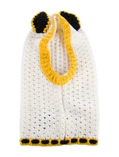 Pre-owned Marni Wool Cable Gifting Gauce In White