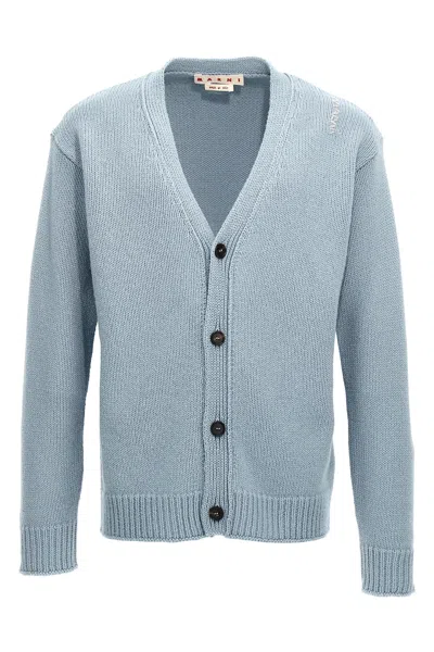 Marni Wool Cardigan In Green