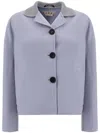 Marni Wool-cashmere Button-up Jacket In Blue
