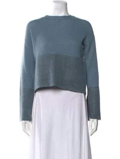 Pre-owned Marni Wool Colorblock Pattern Sweater In Blue
