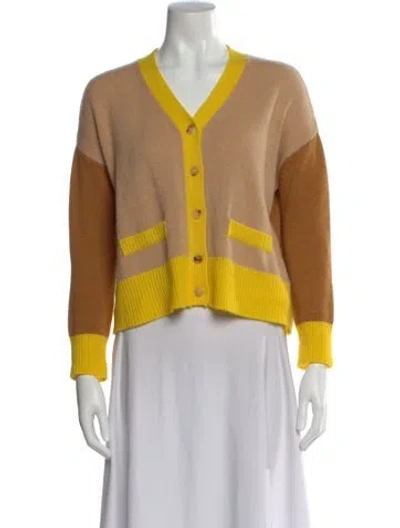 Pre-owned Marni Wool Colorblock Pattern Sweater In Neutral
