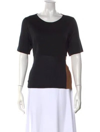 Pre-owned Marni Wool Colorblock Pattern Top In Black