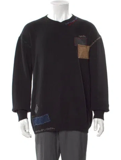 Pre-owned Marni Wool Crew Neck Pullover In Black