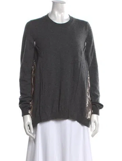 Pre-owned Marni Wool Crew Neck Sweater In Gray