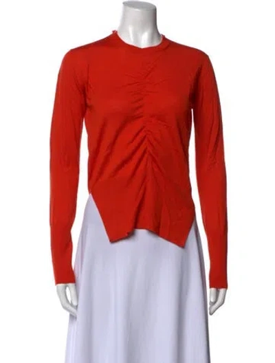 Pre-owned Marni Wool Crew Neck Sweater In Orange
