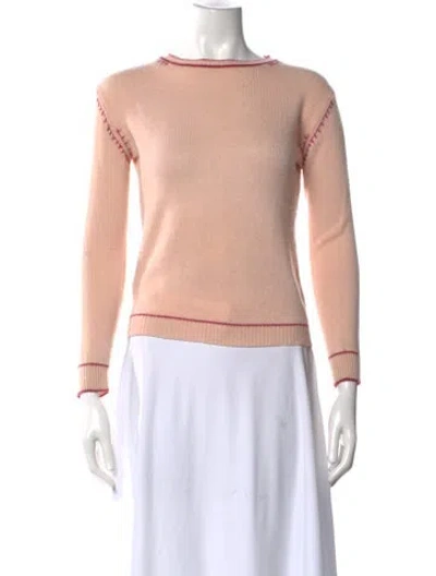Pre-owned Marni Wool Crew Neck Sweater In Pink