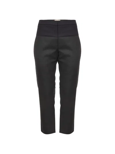 Pre-owned Marni Wool Cropped Trousers In Gray