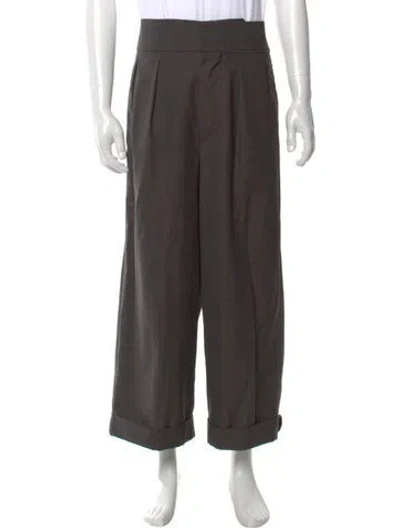 Pre-owned Marni Wool Dress Pants In Gray