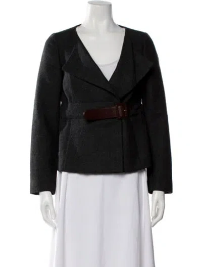 Pre-owned Marni Wool Evening Jacket In Gray
