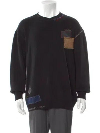 Pre-owned Marni Wool Graphic Print Pullover In Black