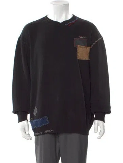 Pre-owned Marni Wool Graphic Print Pullover In Black