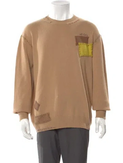 Pre-owned Marni Wool Graphic Print Pullover W/ Tags In Brown