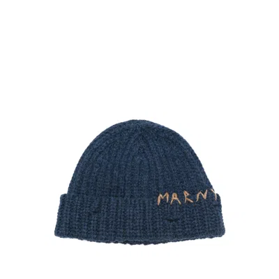 Marni Wool Hats In Blue