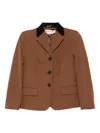 Marni Wool Jacket In Brown