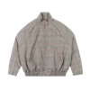 Marni Wool Jacket Check Pattern Short Blouson Gray In Gray