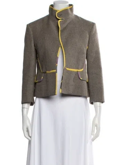 Pre-owned Marni Wool Jacket In Neutral