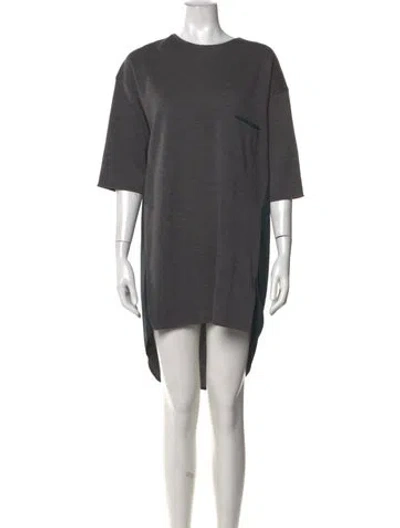 Pre-owned Marni Wool Knee-length Dress In Grey