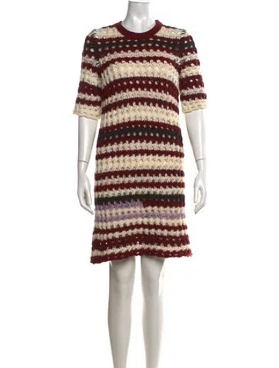 Pre-owned Marni Wool Knee-length Dress In Red