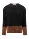 Marni Wool Knit Pullover In Nero