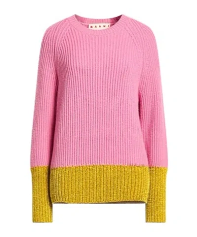 Marni Wool Knitted Sweater In Pink