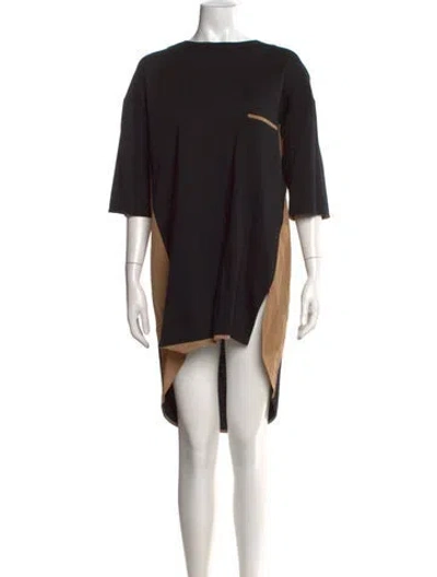 Pre-owned Marni Wool Midi Length Dress In Black
