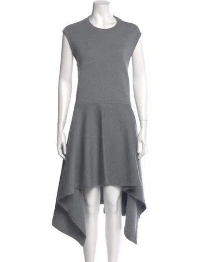 Pre-owned Marni Wool Midi Length Dress In Gray