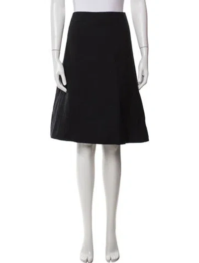 Pre-owned Marni Wool Midi Length Skirt In Black