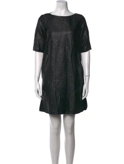 Pre-owned Marni Wool Mini Dress In Black