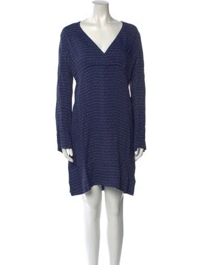 Pre-owned Marni Wool Mini Dress In Blue