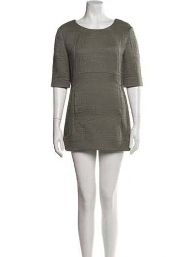 Pre-owned Marni Wool Mini Dress In Green