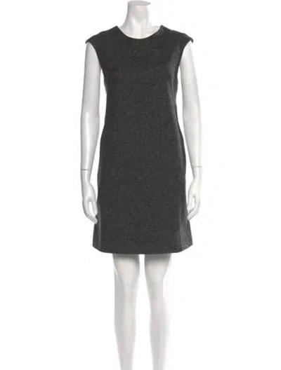 Pre-owned Marni Wool Mini Dress In Grey