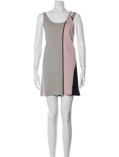 Pre-owned Marni Wool Mini Dress In Neutral