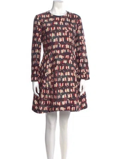 Pre-owned Marni Wool Mini Dress In Red