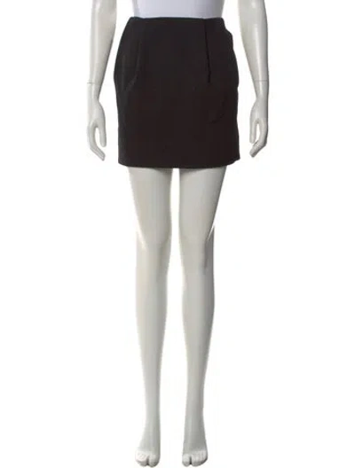Pre-owned Marni Wool Mini Skirt In Black