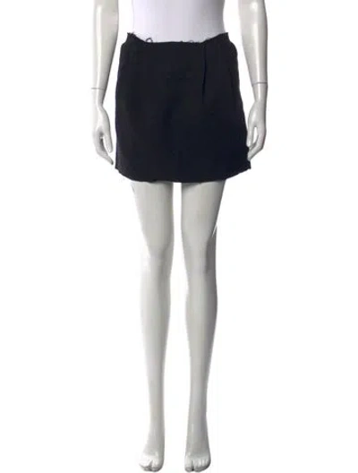 Pre-owned Marni Wool Mini Skirt In Black