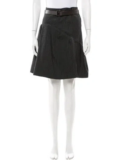 Pre-owned Marni Wool Mini Skirt In Black