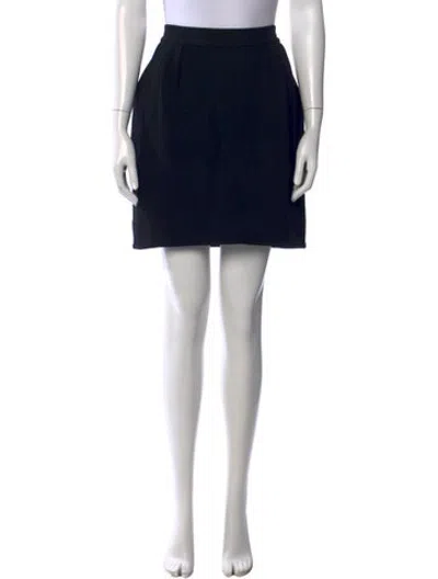 Pre-owned Marni Wool Mini Skirt In Black