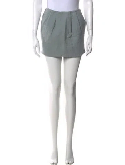 Pre-owned Marni Wool Mini Skirt In Blue