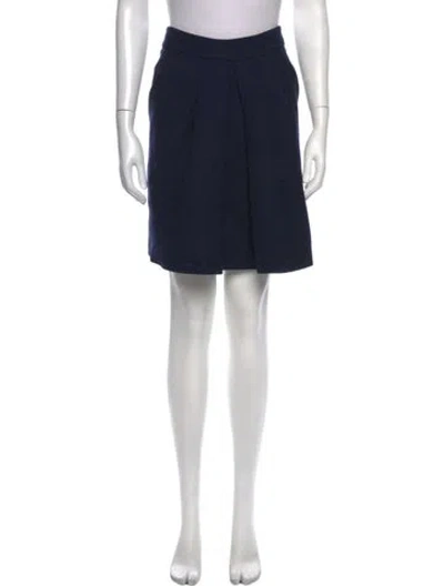 Pre-owned Marni Wool Mini Skirt In Blue