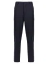 Marni Deep Blue Tropical Wool Trousers With Drawstring Waist