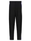 Marni Wool Trousers With Pleated Front And Side Stripe In Black
