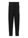 Marni Virgin Wool With Contrast Side Bands Trousers In Black