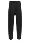 Marni Midnight Blue Wool Pant In Black