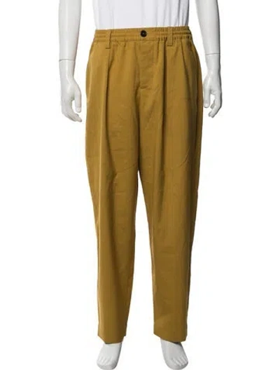 Pre-owned Marni Wool Pants In Yellow