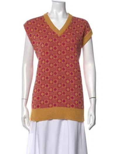 Pre-owned Marni Wool Patterned Sweater In Multicolor