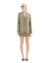Marni Wool Plaid Blazer