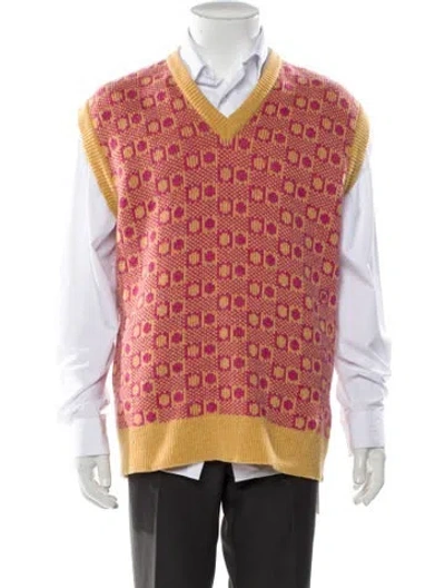 Pre-owned Marni Wool Printed Sweater Vest In Multi