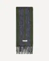 Marni Grey Mohair Blend Scarf With Fringes In Gray
