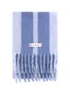 Marni Wool Scarf In Blue